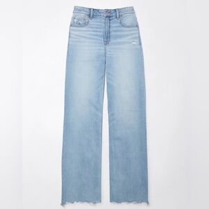 AE Dreamy Drape Stretch Super High-Waisted Baggy Wide-Leg Jean
